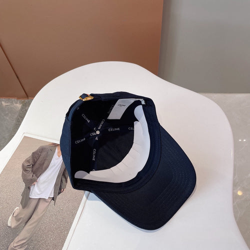 CELINE BASEBALL CAP IN DARK BLUE CANVAS