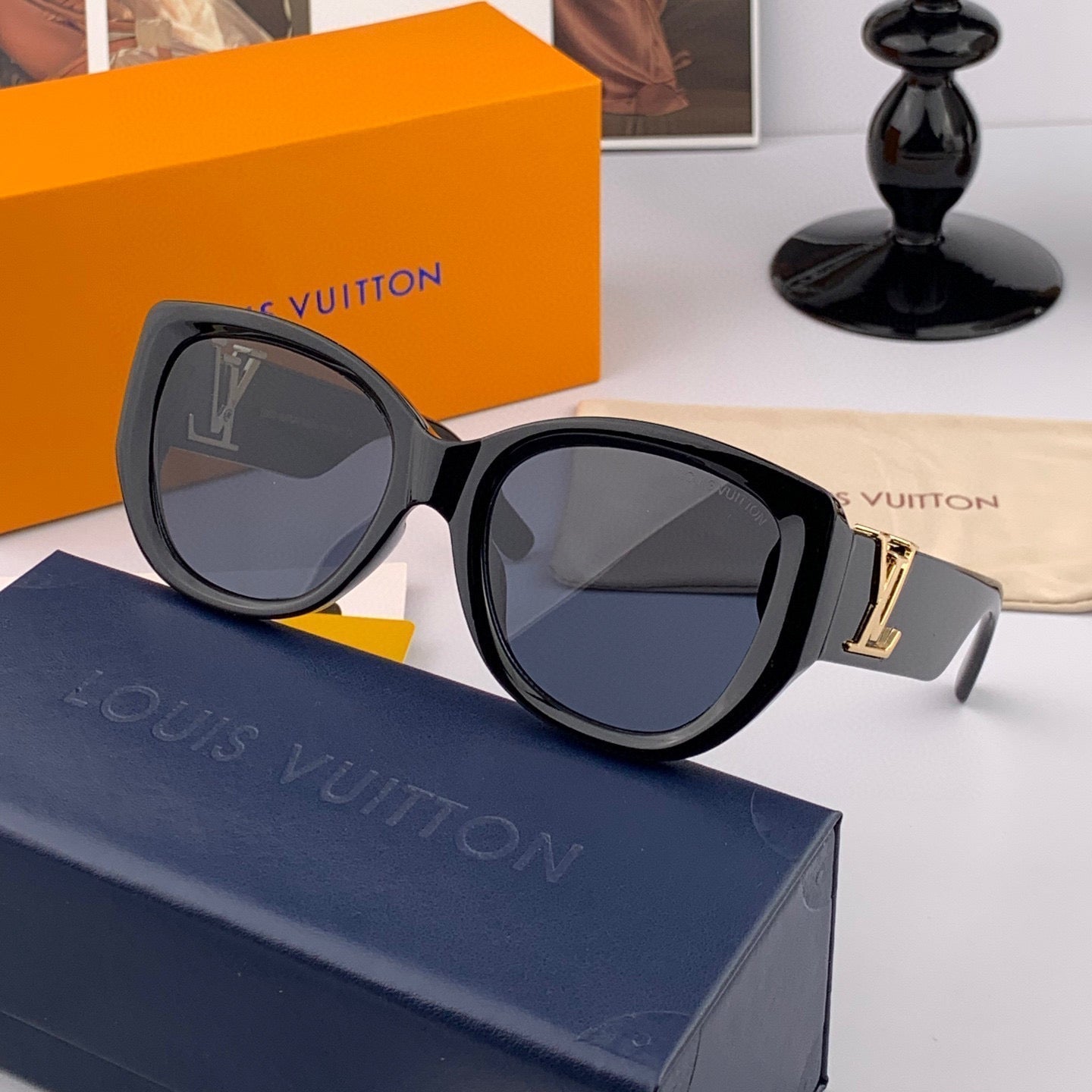 LOUIS VUITTON CAT EYE SUNGLASSES 2614 IN ACETATE