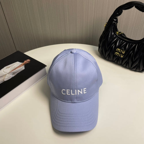 CELINE BASEBALL CAP MODEL 650709 IN LIGHT PURPLE COTTON