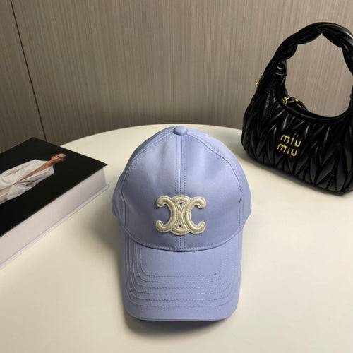 CELINE BASEBALL CAP MODEL 650712 IN LIGHT PURPLE COTTON