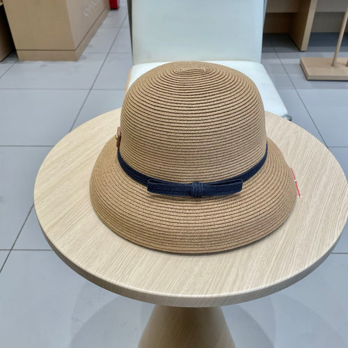 CELINE BUKET HAT MODEL 650562 IN LIGHT BROWN SPRAY FABRIC