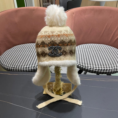CHANEL PLUSH WINTER HAT COLORFUL 431201