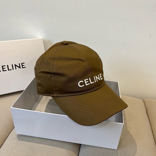 CELINE BASEBALL CAP MODEL 650193 IN BROWN FABRIC