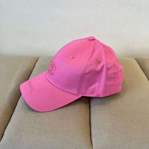 CHANEL BASEBALL HAT IN ROSE PINK COTTON 672890