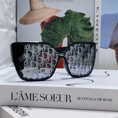 DIOR LADY 95.22 S2F SUNGLASS 571583 IN BLACK ACETATE OBLIQUE MASK