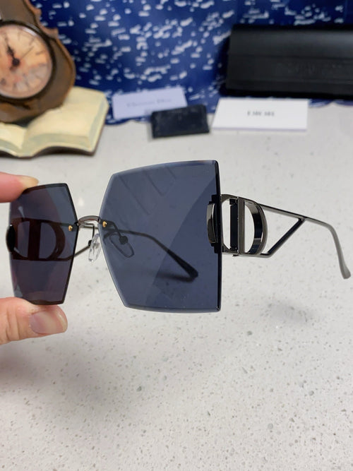 DIOR 30MONTAIGNE S7U SUNGLASS 578111 IN BLACK METAL GREY LENSES